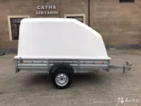 Прицеп с пластиковой крышкой МЗСА