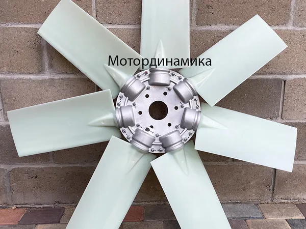 Крыльчатка вентилятора для комбайна Ростсельмаш Торум с двигателем Mercedes MTU, диаметр 1100 мм, арт. WFDE17F000410, 1100/7-7/P8YL30, РСМ 1100/12-12-40/R5