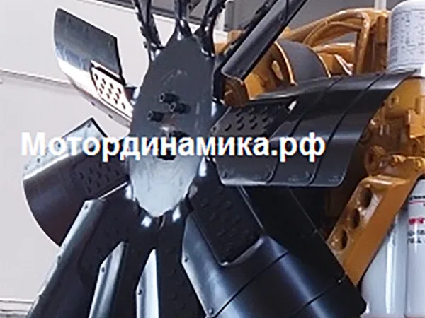 Крыльчатка вентилятора для двигателя Cummins QSK-60 автомобиля БелАЗ, металлическая 11-лопастная, диаметр 1727 мм, арт. 413825