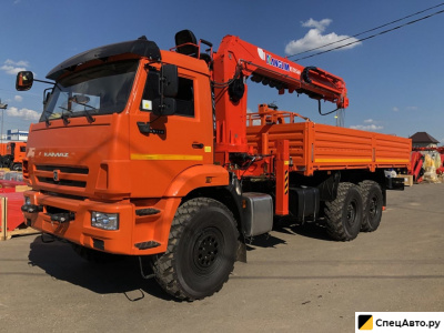 Бортовой грузовик с КМУ КамАЗ 43118 с КМУ Kanglim 2056