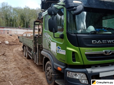 Бортовой грузовик с КМУ TATA DAEWOO ROYAL PRIMA