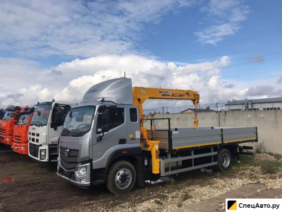 Бортовой грузовик с КМУ FOTON Aumark BJ1126 с КМУ Soosan SCS514
